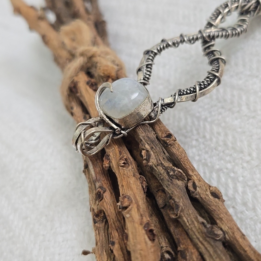 Sterling Moonstone Charm - Picture 7 of 8